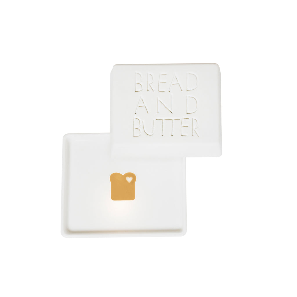 Butterdose Bread and Butter räder Design Porzellan Geschirr