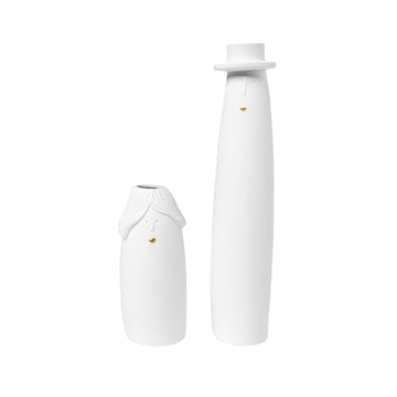 Vasen Set Opa und Oma Räder Design
Porzellanvase