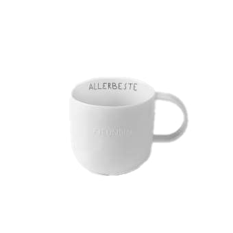 Tasse Allerbeste Freudnin Räder Design Porzellan 