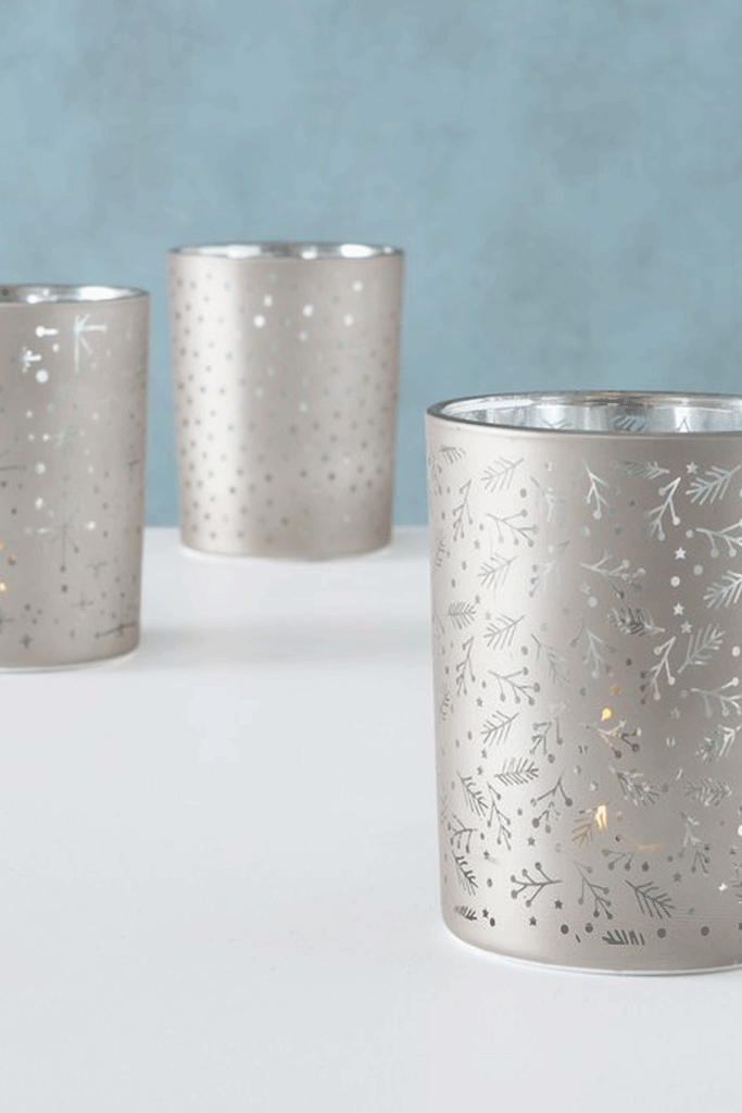 Windlicht silber beige weihnachten geschenke boltze