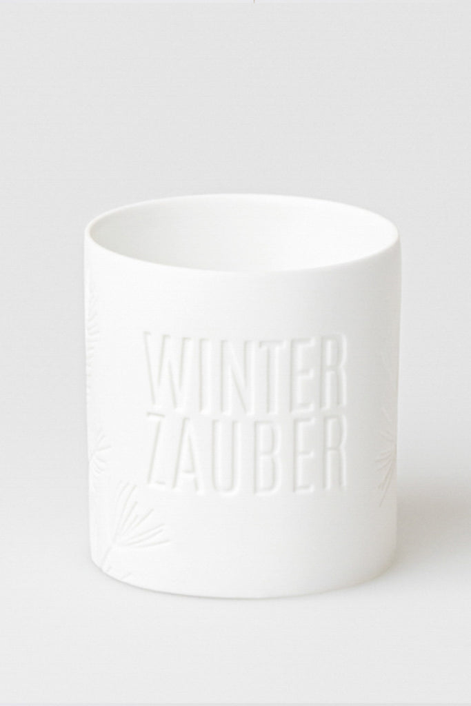 winterzauber Teelichthalter übertopf räder design