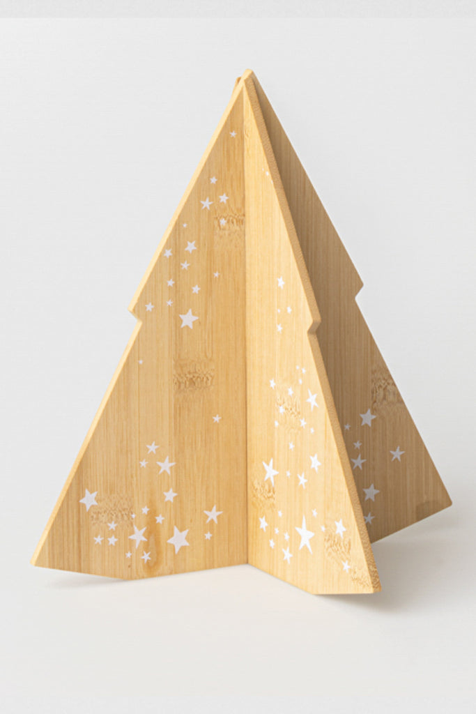 Holztanne Räder Design Weihnachten Dekoration Objekt