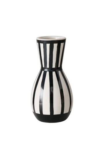 Boltze Vase Spector schwarz weiß